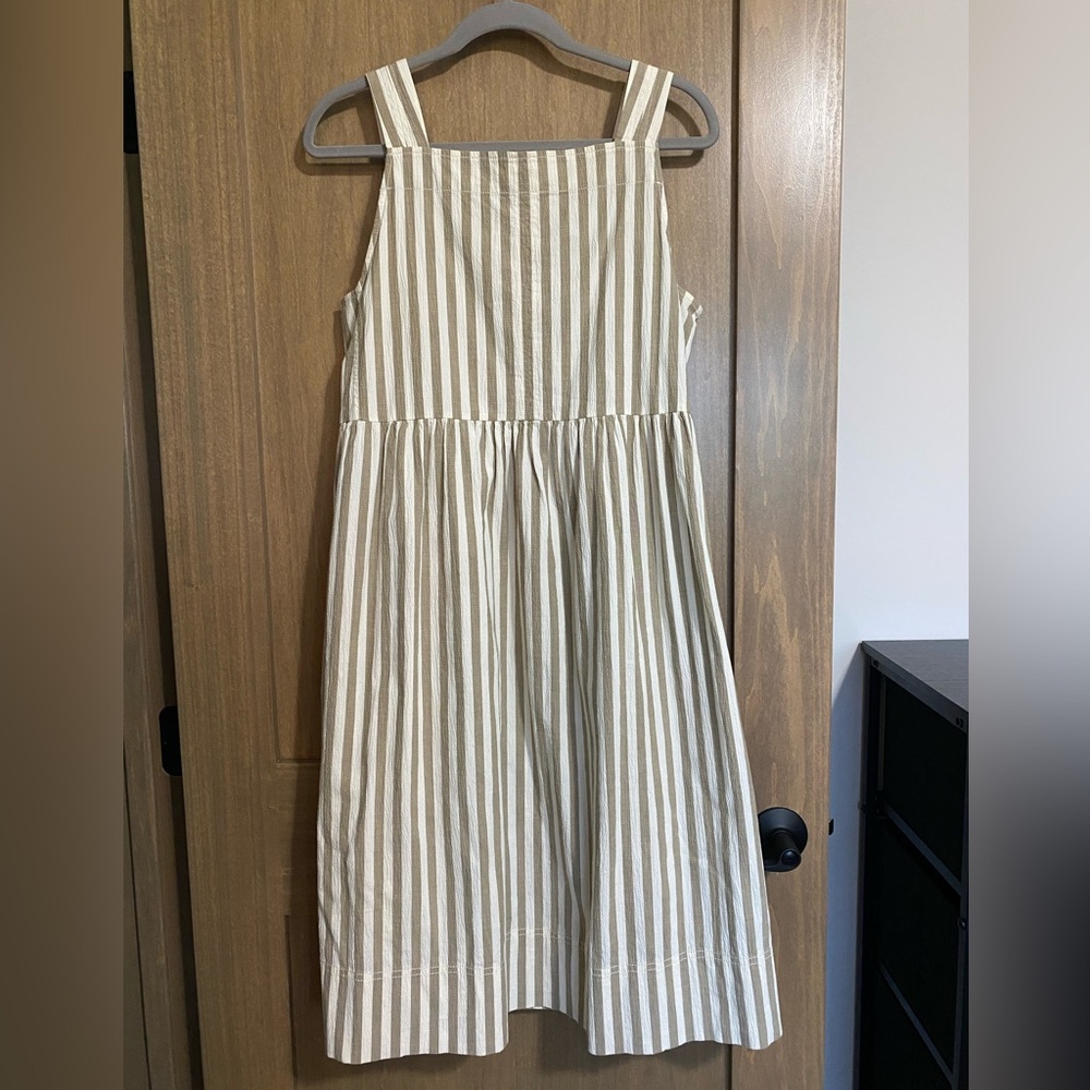 Everlane Wide Strap Striped Midi Dress size S